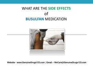 What are the Side effects of Busulfan