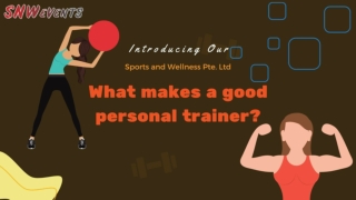 What makes a good personal trainer