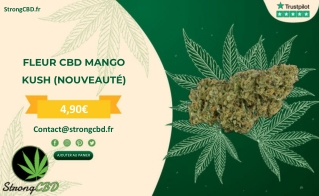 FLEUR CBD MANGO KUSH (NOUVEAUTÉ) - STRONGCBD.FR