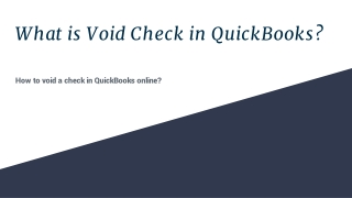 what is void check in quickbooks