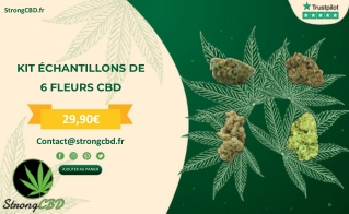 KIT ÉCHANTILLONS DE 6 FLEURS CBD - STRONGCBD.FR