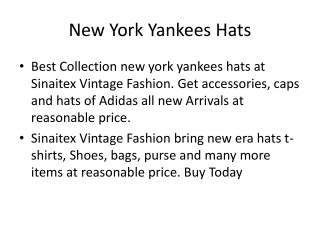 New York Yankees Hats