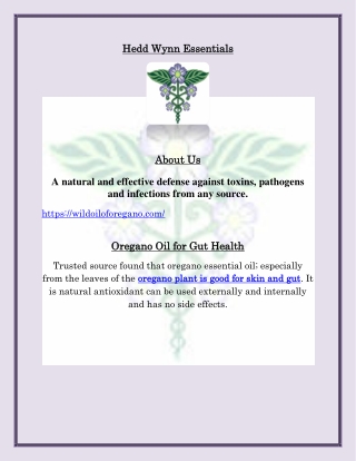 Oil of Oregano for Gut Health