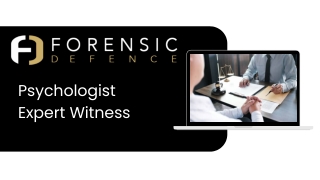 Psychologist Expert Witness