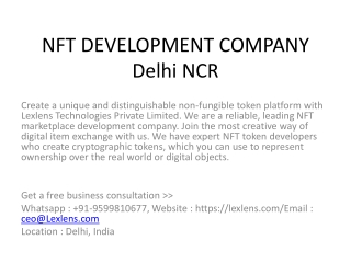 NFT DEVELOPMENT COMPANY Delhi NCR