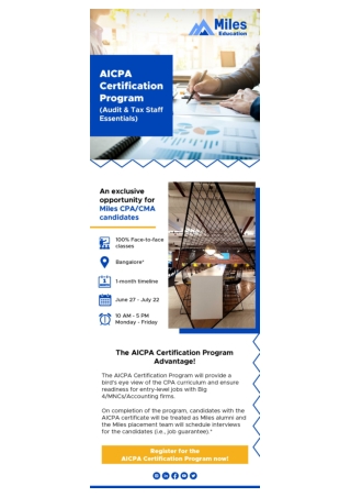 AICPA Certification Program
