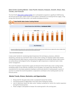 Data Center Cooling Market