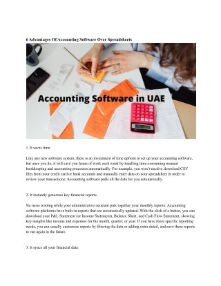 Accounting Software in UAE
