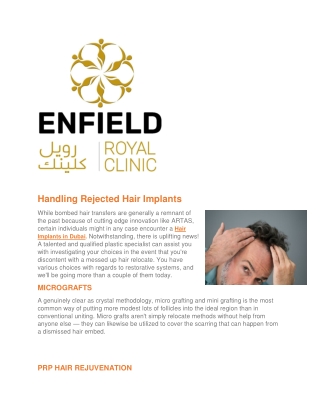 Handling Rejected Hair Implants