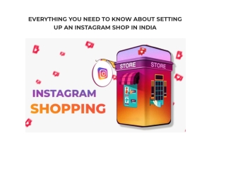 Everything You Need to Know About Setting up an Instagram Shop in India