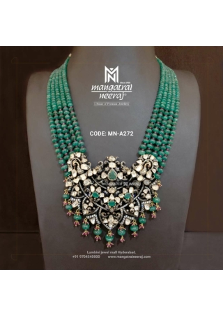 Trendy Beads Haram with royal finishing pendant
