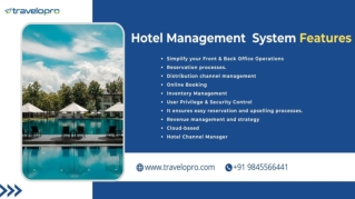 Hotel Management System Features - Travelopro