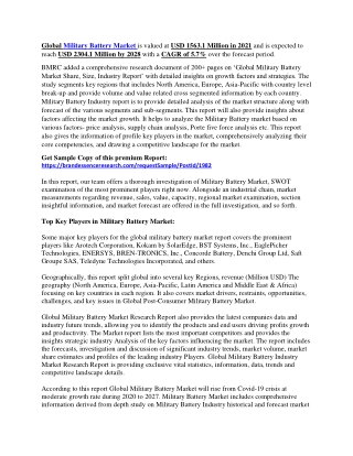 Military Battery Market