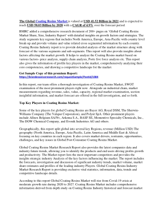 Coating Resins Market