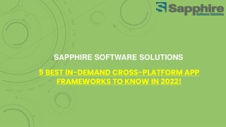 5 Best In-Demand Cross-Platform App Frameworks to Know In 2022!