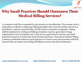 Why Small Practices Should Outsource Their Medical Billing Services?