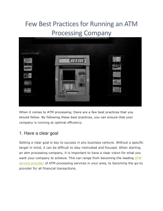 atm processing company