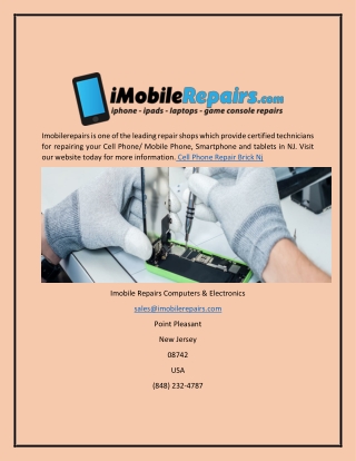 Cell Phone & Smartphone Repair in Brick NJ