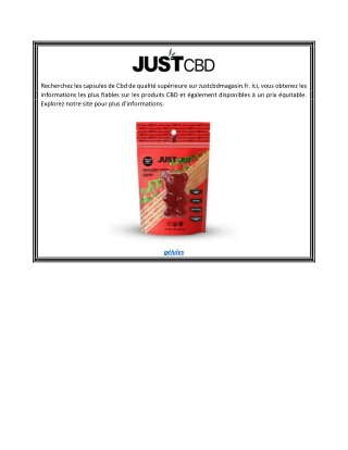 gélules  Justcbdmagasin.fr
