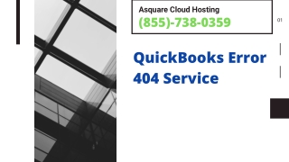 What Should Do To Fix QuickBooks Error 404 Service- Don't Miss