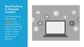 Best Practices to Promote Content
