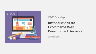 Best Solutions for Ecommerce Web Development Services - ITSWS Technologies