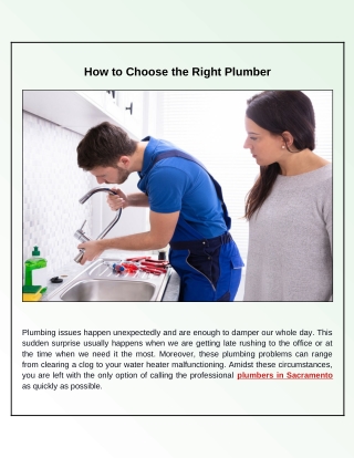 What Are the Steps to Hiring a Good Plumber?