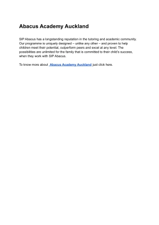 Abacus Academy Auckland