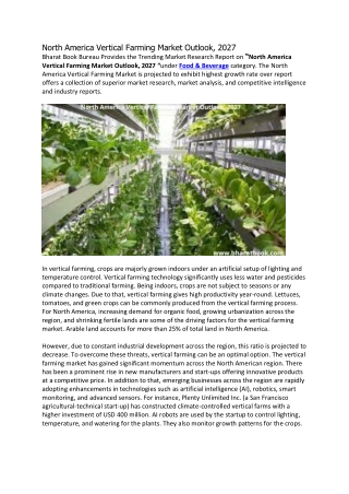 North America Vertical Farming Market Outlook, 2027