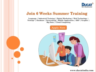 Join 6 Weeks Summer Training
