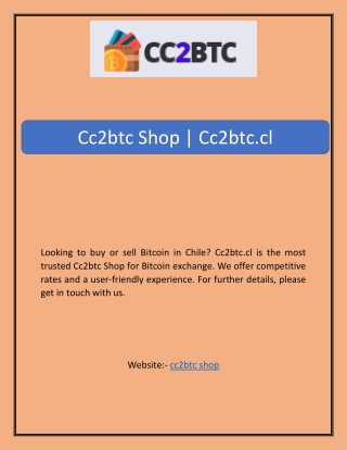 Cc2btc Shop | Cc2btc.cl