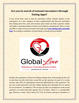 Are you in search of sensual encounters through Dating Apps?