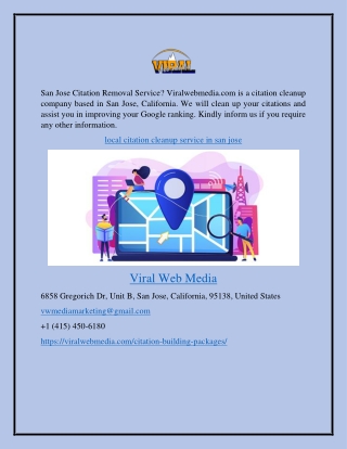 Local Citation Cleanup Service in San Jose Viralwebmedia.com