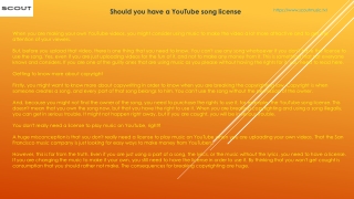 Should you have a YouTube song license