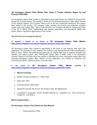 UK Aerospace Carbon Fiber Market Size