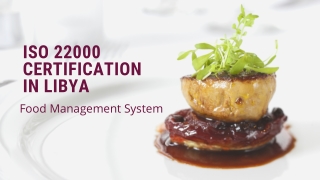 ISO 22000 Certification in Libya