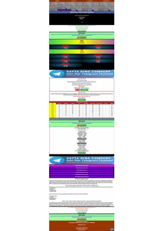 Satta King, Satta King all game result info