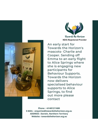 Towards the Horizon | NDIS Registered Provider Darwin | Behaviour Support