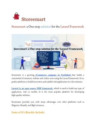 Storeemart_ a One-stop solution for the Laravel Framework