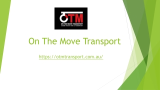 Brisbane Crane Truck Hire | Otmtransport.com.au