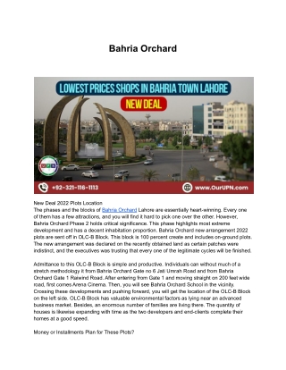 Bahria Orchard