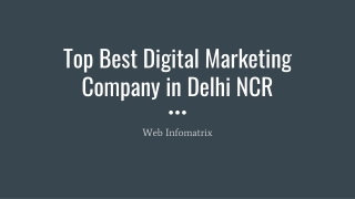 Top Best Digital Marketing Company in Delhi NCR