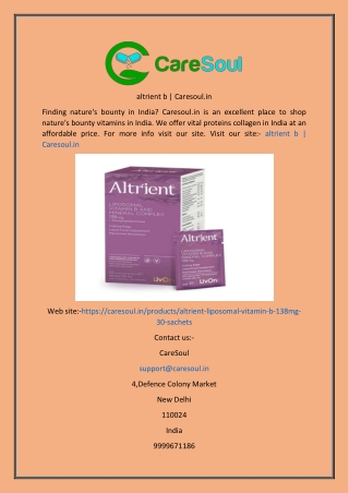 altrient b  Caresoul.in