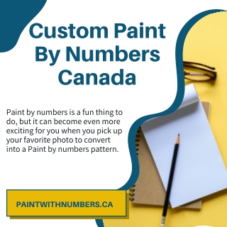 Custom Paint By Numbers Canada