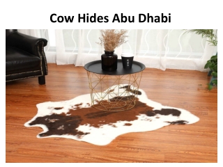 Cow Hides Abu Dhabi