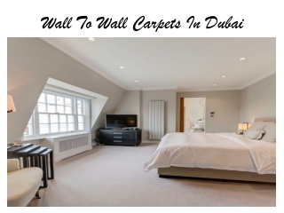 Wall to Wall Carpets in Dubai