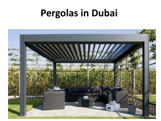 Pergolas in Dubai