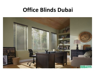 Office Blinds Dubai