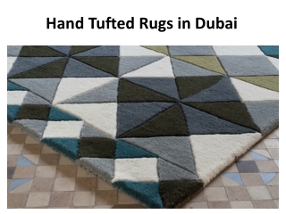 Hand Tufted Rugs in Dubai