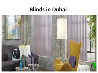 Blinds in Dubai